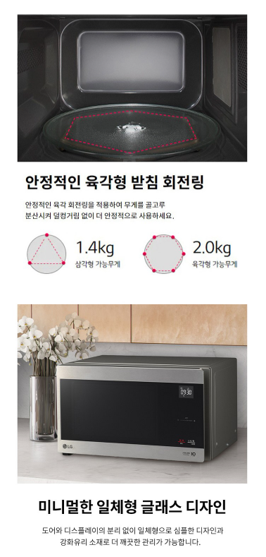 LG전자 스마트 인버터 스테인리스 전자레인지 버튼식 25L MW25S 이미지 6